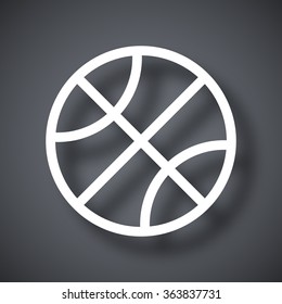 Vector basketball ball icon