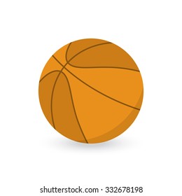 vector basketball ball icon in a flat style