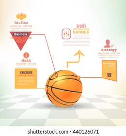 Vector Basketball Concept Infographics