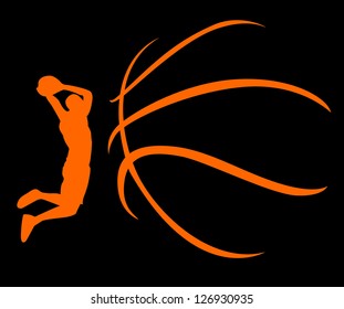 vector basketball design element