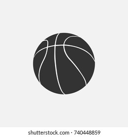 Vector Basketball icon isolated on white background