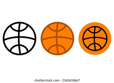 Vector basketball icon set. Vector illustration deisgn.