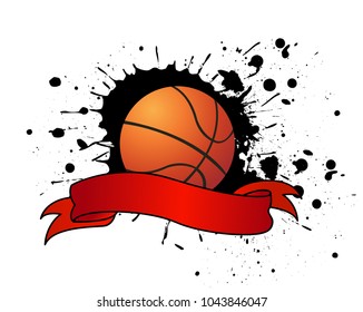 Vector Basketball isolated on a white background