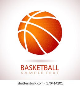 Vector Basketball isolated on a white background. Fitness symbol