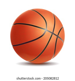 Vector Basketball isolated on a white background. Sport symbol