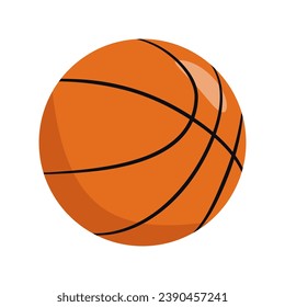 Vector Basketball. Isolated on white background.	
