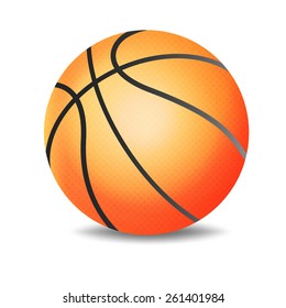 Vector Basketball isolated on a white background 