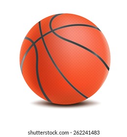 Vector Basketball isolated on a white background