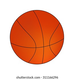 Vector Basketball isolated on a white background