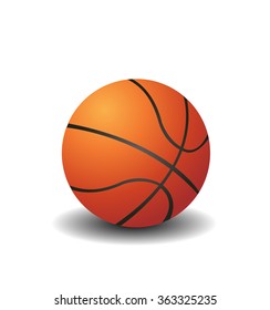 Vector Basketball isolated on a white background
