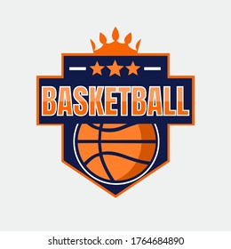 Vector of Basketball Logo Design Illustration