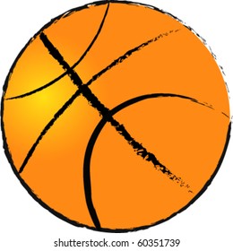 vector basketball sketch