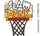 a vector of basketball theme kids 