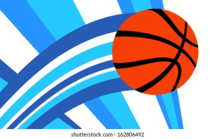 Vector basketball themed background graphic