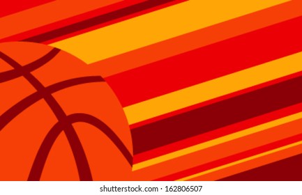 Vector basketball themed background graphic