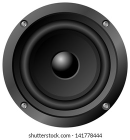 Vector Bass Speaker isolated