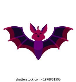 Vector bat flying isolated. Halloween bats of halloween, illustration vector cartoon. Bat flies
