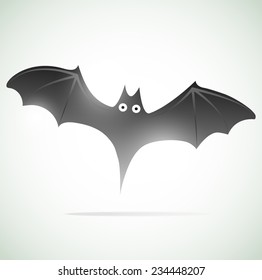 Vector bat - Halloween vector illustration.