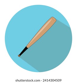 Vector Bat Icon. Bat illustration in flat minimalist style.