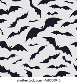 Vector bat pattern on white
Seamless pattern with bats. Background for Halloween. Vector illustration on white
