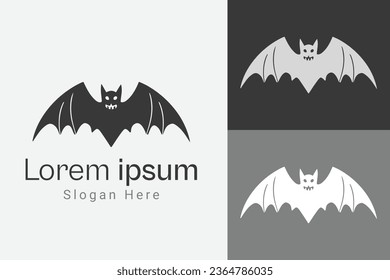 Vector Bat silhouette design, Bat Logo Design