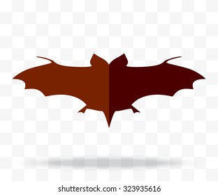 vector bat silhouettes, happy Halloween 