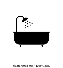 Vector bath Icon vector