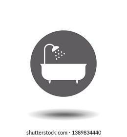 Vector bath Icon vector symbol stock illustration web.