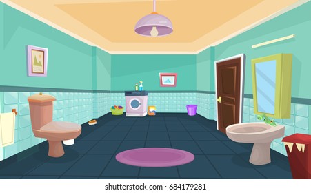 Vector Bathroom / illustration Bathroom 