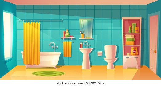 9,731 Bath Room In Cartoon Images, Stock Photos & Vectors | Shutterstock