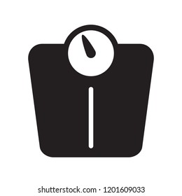 Vector bathroom weight scale icon