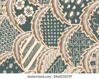 Vector batik pattern from Indonesia