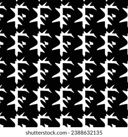 Vector Batik Pattern Seamless with Black Background