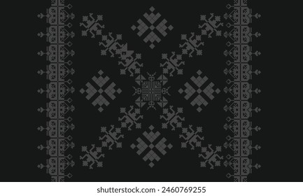 Vector - Batik songket and aztec pattern traditional background design batik pattern