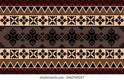 Vector - Batik songket and aztec pattern traditional background design batik pattern