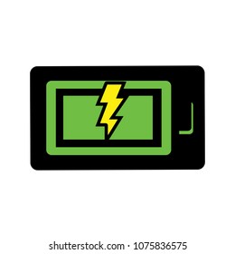 vector Battery charging - power Battery illustration, electricity symbol - energy sign