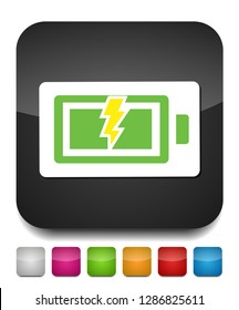 vector Battery charging - power Battery illustration, electricity symbol - energy sign
