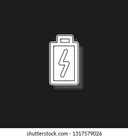 vector Battery charging - power Battery illustration, electricity symbol - energy sign
