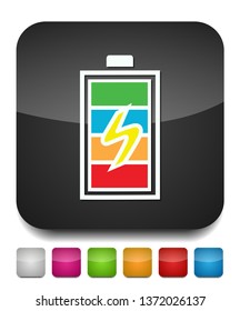 vector Battery charging - power Battery illustration, electricity symbol - energy sign