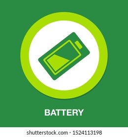 vector Battery charging - power Battery illustration, electricity symbol - energy sign