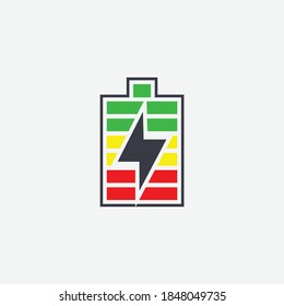 vector battery energy logo design template elements