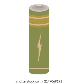 Vektorbatterie, Flachkunst, gefährliche Recyclingmaterialien, Energie