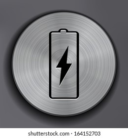 Vector battery icon background.