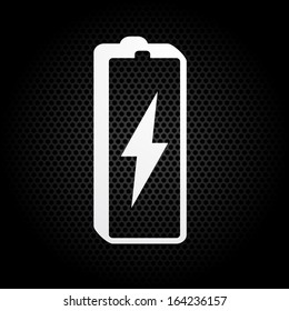 Vector battery icon background