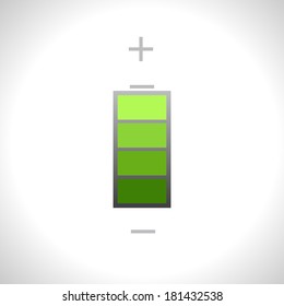 Vector battery icon. Eps10
