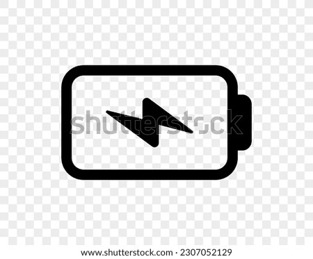 Vector battery icon. High quality black style vector icon. Baterry charge indicator. Empty batery level, energy, charging. Power low up status batteries logo.