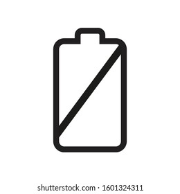 Vector Battery Icon for Mobile Phone
