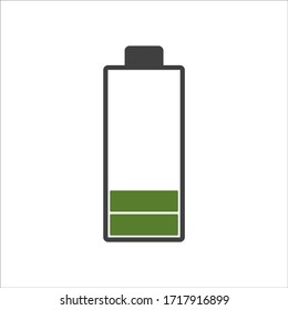 icono de batería vectorial en fondo blanco