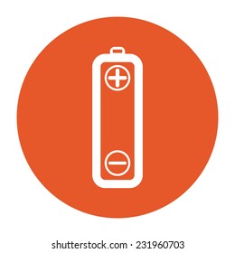 The vector battery icons on white background