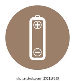 The vector battery icons on white background